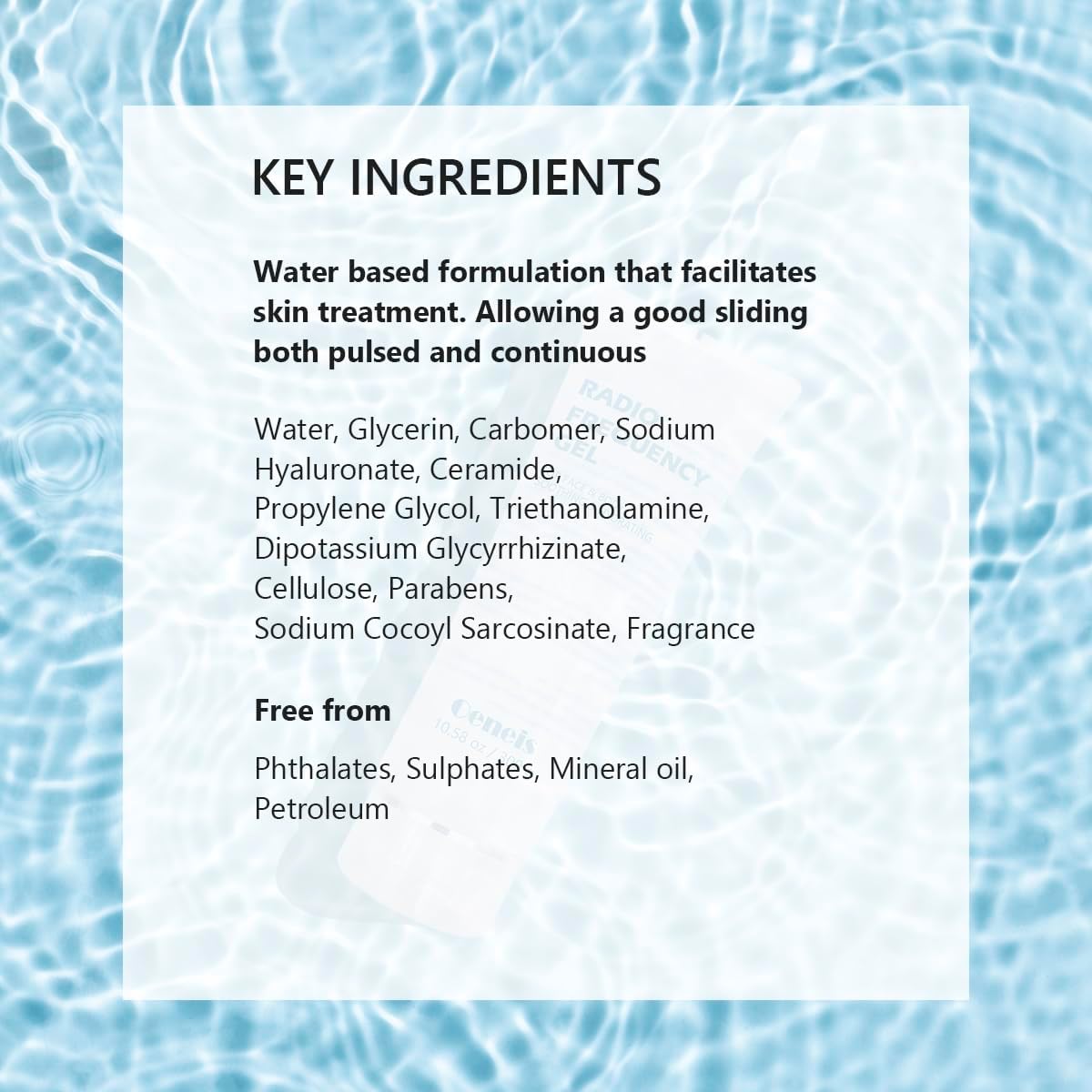 Oeneis Radio Frequency Gel for Use with RF Facial Machine, Conductive Gel for Face Microcurrent, Use for Skin Soothing and Hydrating, 300g Tube (Pack of 2)