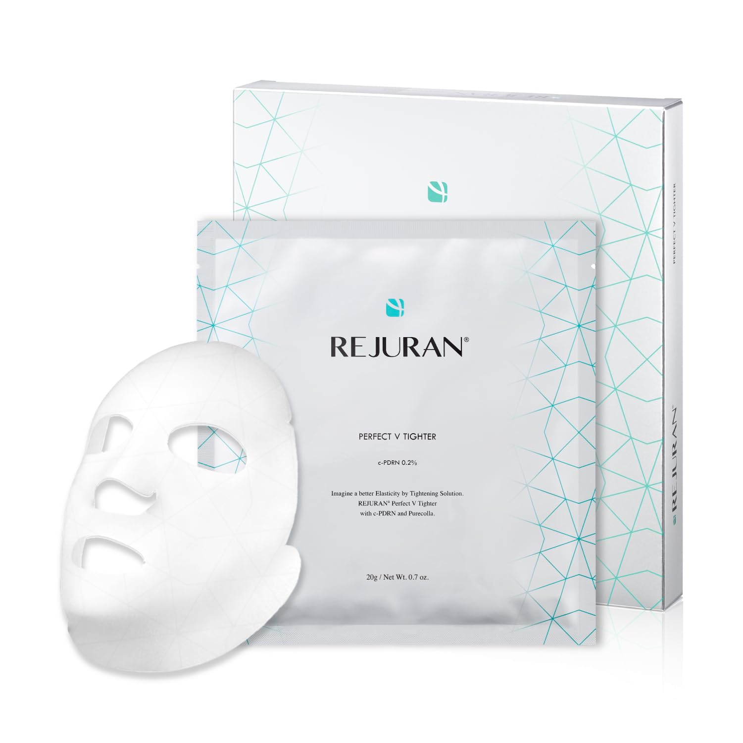 REJURAN® Turnover Mask, c-PDRN® (5ea) – Original Salmon DNA for Firming, Hydration, Repairing & Revitalizing. Achieve Youthful, Radiant Skin. Korean Skincare. Ultra Microfiber Sheet Mask