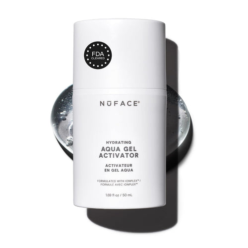 NUFACE IonPlex Aqua Gel Activator - The FDA-Approved Un-Dupeable Microcurrent Facial Device Conductive Gel for Face & Body Devices + Hyaluronic Acid & Glycerin 24-Hour Hydration, 1.69 oz