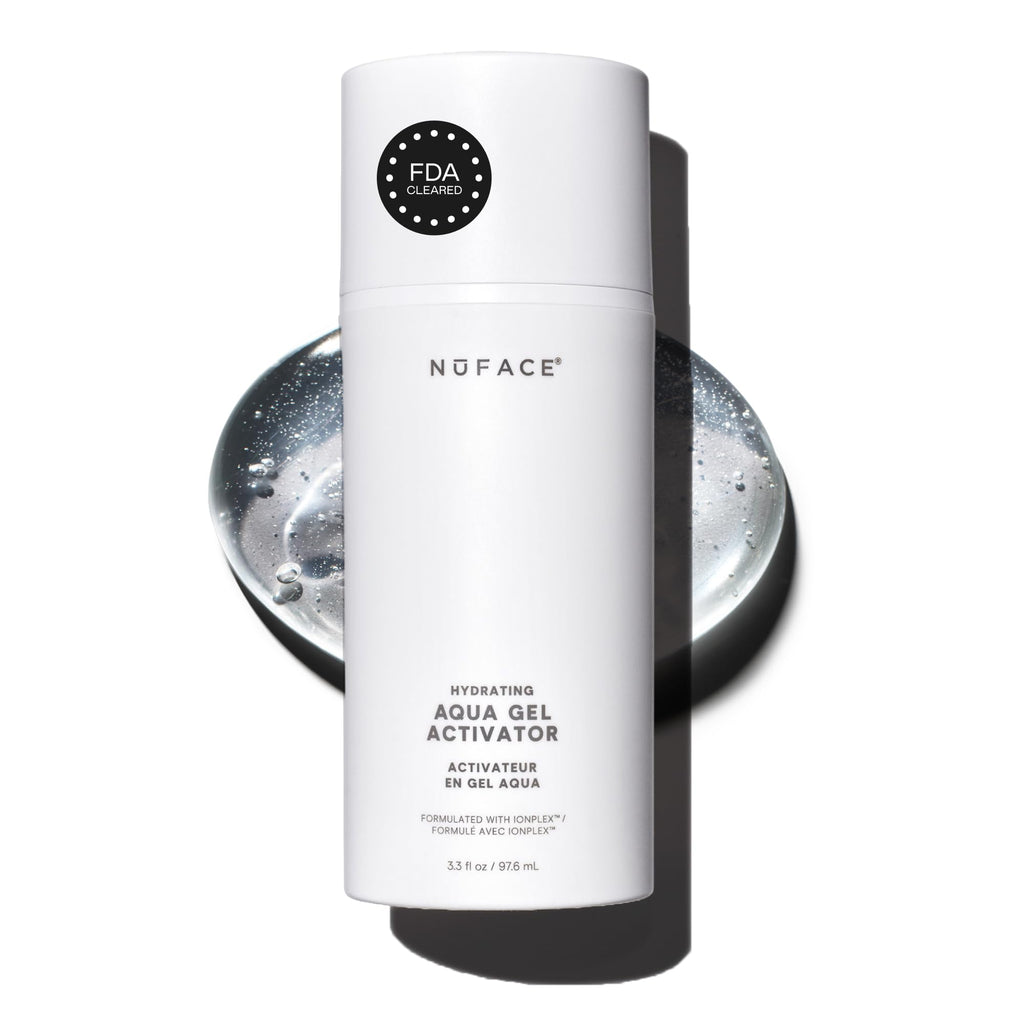 NUFACE IonPlex Aqua Gel Activator - The FDA-Approved Un-Dupeable Microcurrent Facial Device Conductive Gel for Face & Body Devices + Hyaluronic Acid & Glycerin 24-Hour Hydration, 1.69 oz