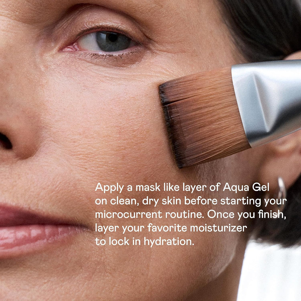 NUFACE IonPlex Aqua Gel Activator - The FDA-Approved Un-Dupeable Microcurrent Facial Device Conductive Gel for Face & Body Devices + Hyaluronic Acid & Glycerin 24-Hour Hydration, 1.69 oz